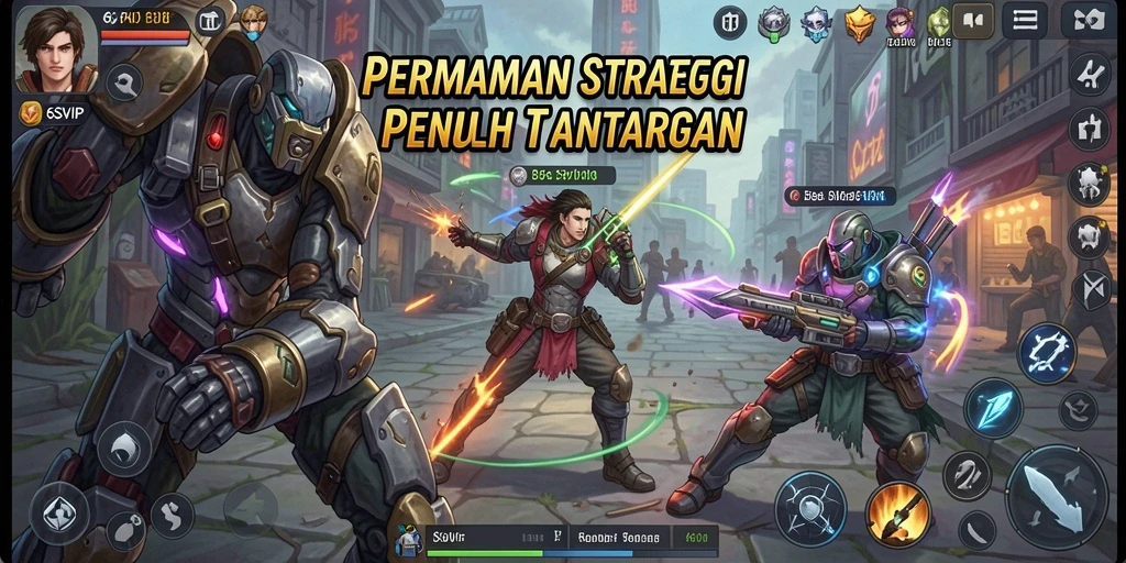 Gameplay <strong>6SVIP</strong> dalam strategi dan pertempuran.