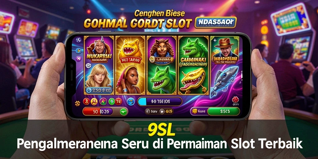 Tampilan gameplay seru di 9SL dengan gulungan yang berputar cepat.