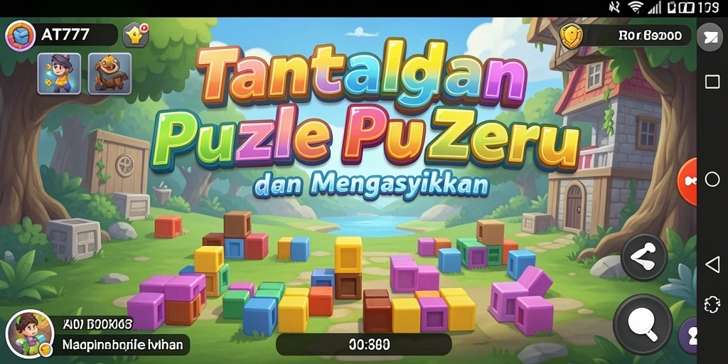 Tampilan permainan Puzzle yang menantang dan menarik di AT777.