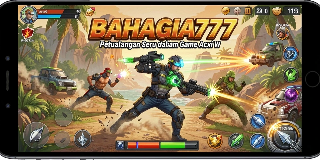 Screenshot menampilkan aksi seru dalam permainan BAHAGIA777.
