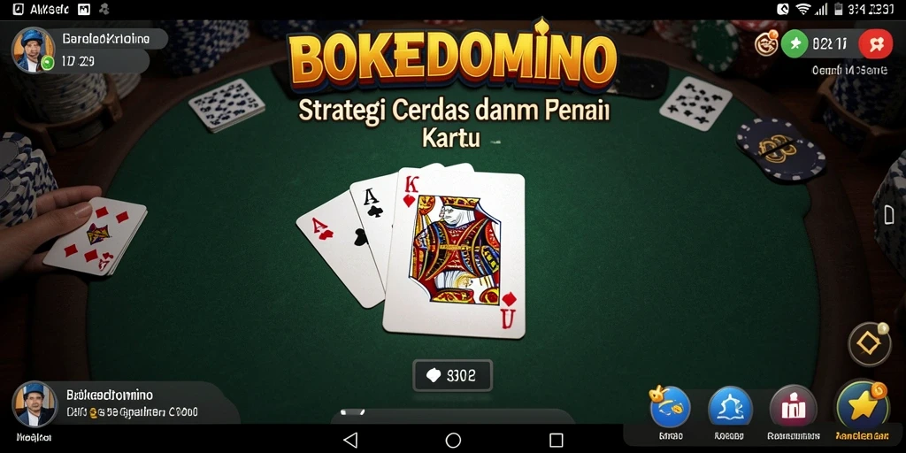 Tampilan gameplay BOKEDOMINO yang menantang dan strategis.
