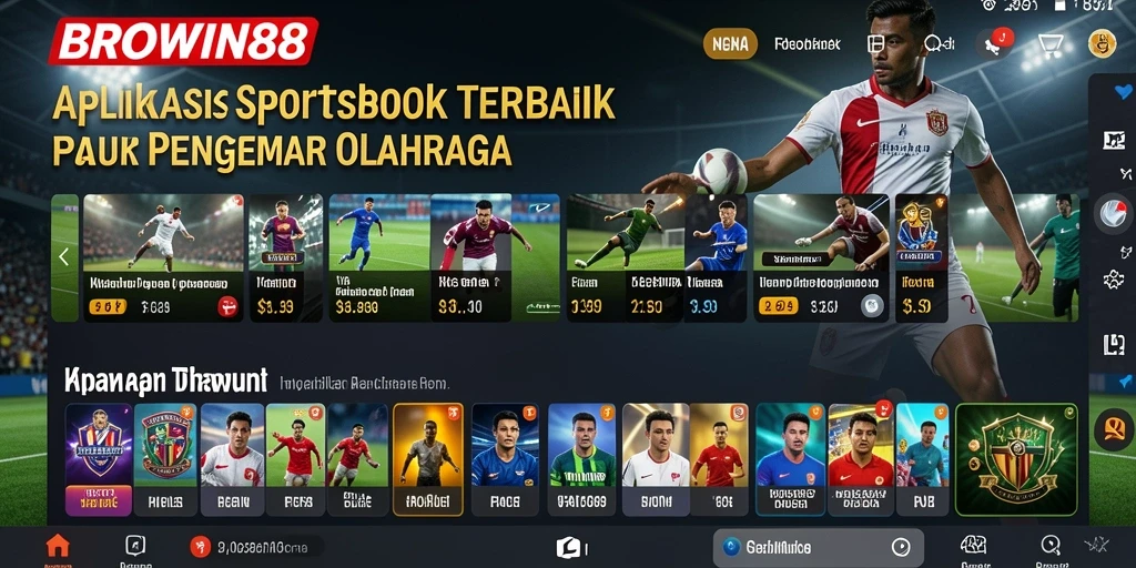 Tampilan menarik dari gameplay Sportsbook BROWIN88
