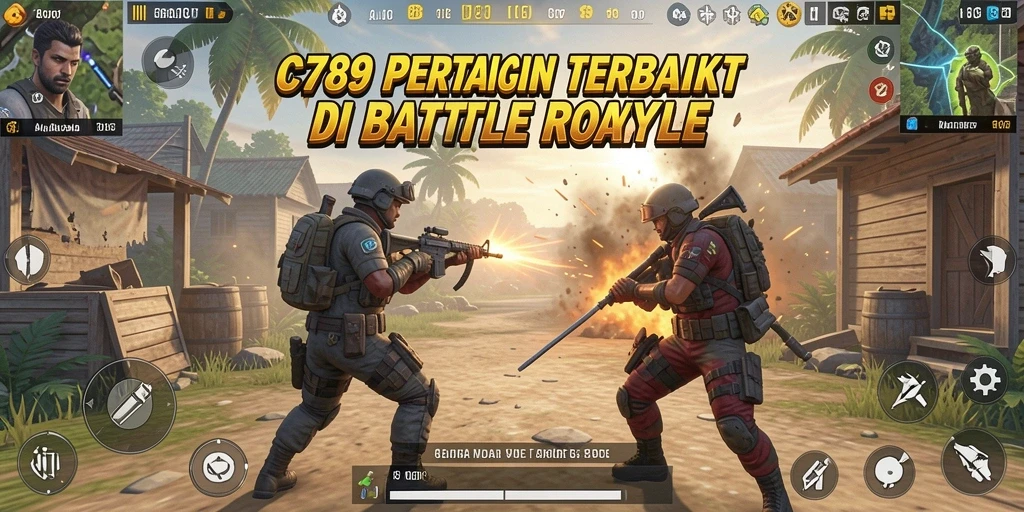 Gameplay C789 yang mendebarkan dalam pertarungan Battle Royale.