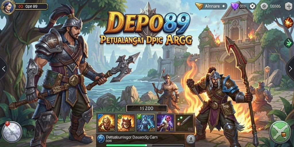 Tampilan gameplay DEPO89 yang memukau dalam pertempuran ARPG.
