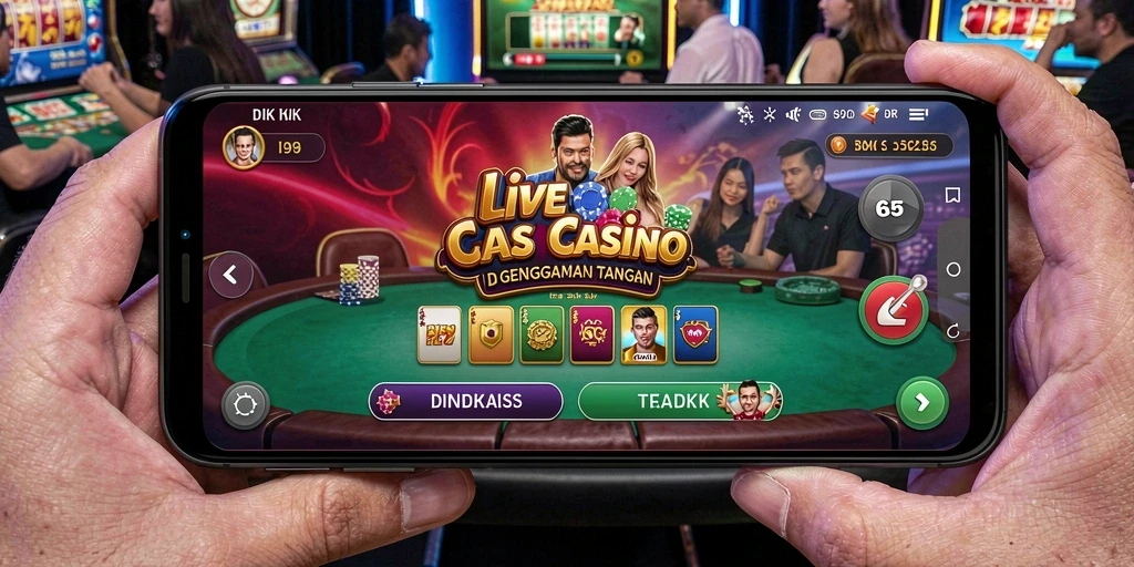 Tampilan gameplay Live Casino DKK yang seru dan interaktif.
