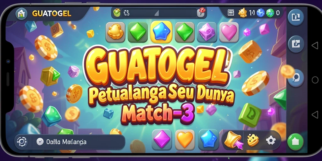 Screengrab gameplay seru GUATOGEL dalam aksi Match-3.