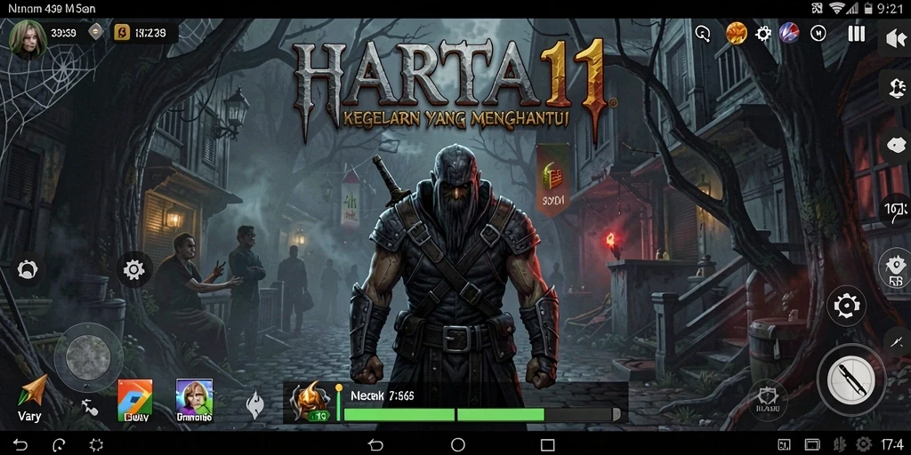 Screenshot gameplay HARTA11 menunjukkan suasana Horror yang mencekam dan menegangkan.