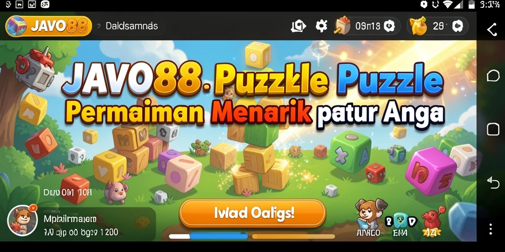 Tampilan gameplay JAVO88 yang menantang dengan suguhan teka-teki menarik.
