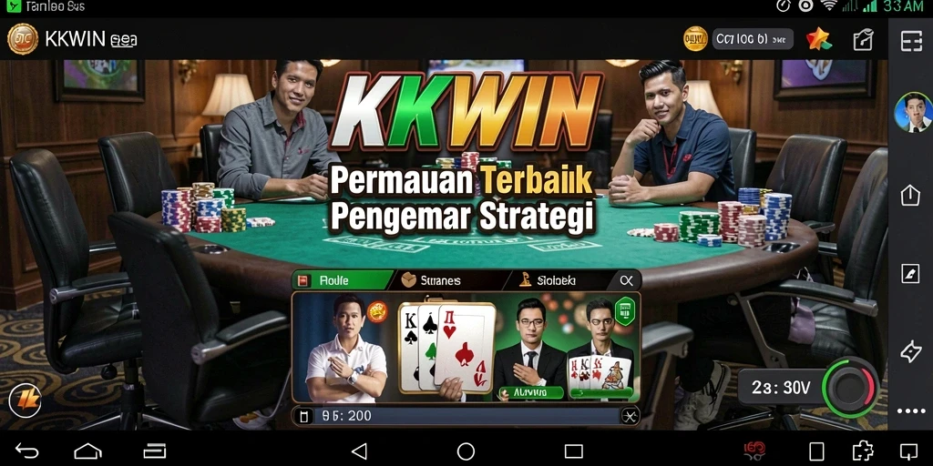 Tampilan permainan Poker yang menarik dan interaktif di KKWIN.