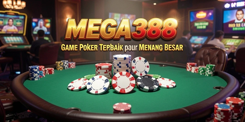 Tampilan gameplay poker yang mendebarkan di MEGA388.