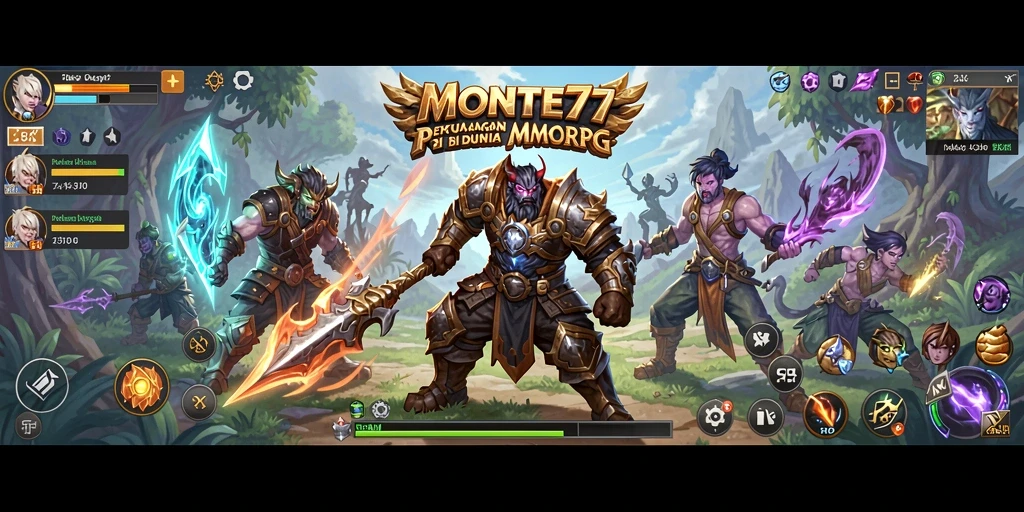 Tampilan gameplay MMORPG yang mendebarkan dan penuh aksi.