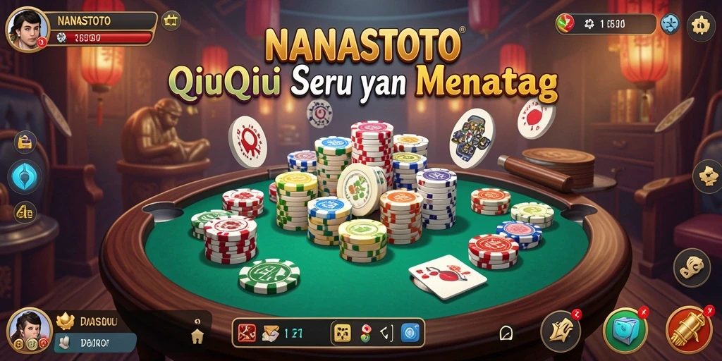 Tampilan gameplay seru NANASTOTO dalam permainan QiuQiu.