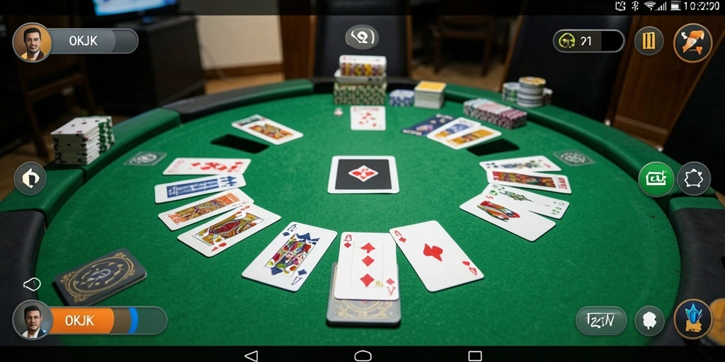 Tampilan menarik gameplay Gaple yang seru di OKJK.
