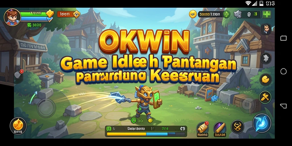 Tampilan gameplay OKWIN yang menarik dan penuh warna.