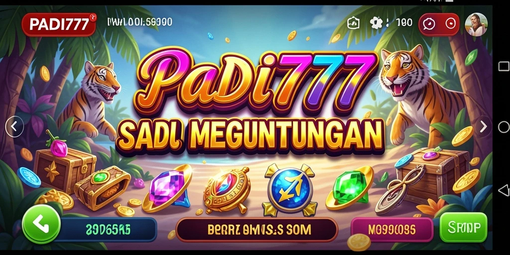 Tampilan gameplay PADI777 yang memukau di mesin Slot.