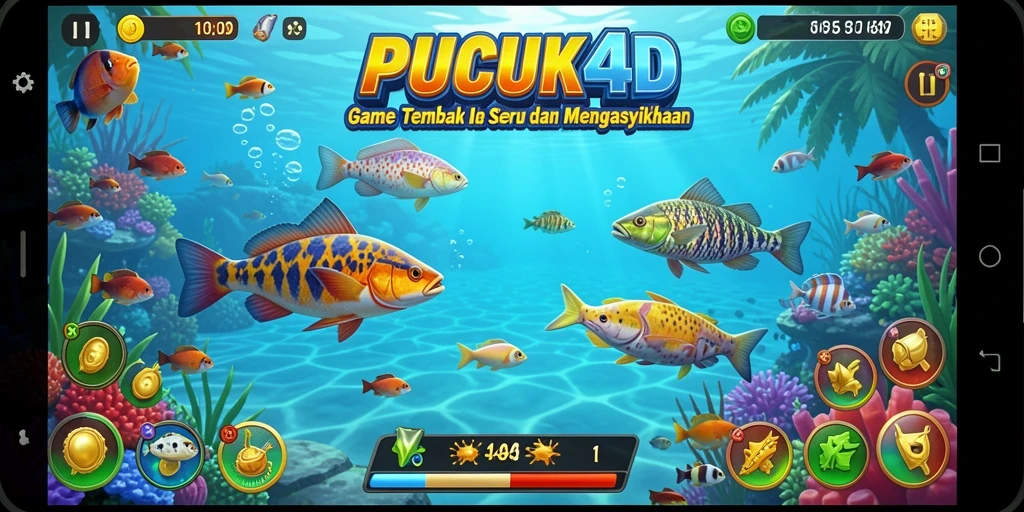 Tampilan menyenangkan dalam permainan Tembak Ikan PUCUK4D.