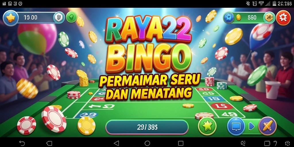 Tampilan permainan Bingo yang seru dan interaktif di RAYA22.
