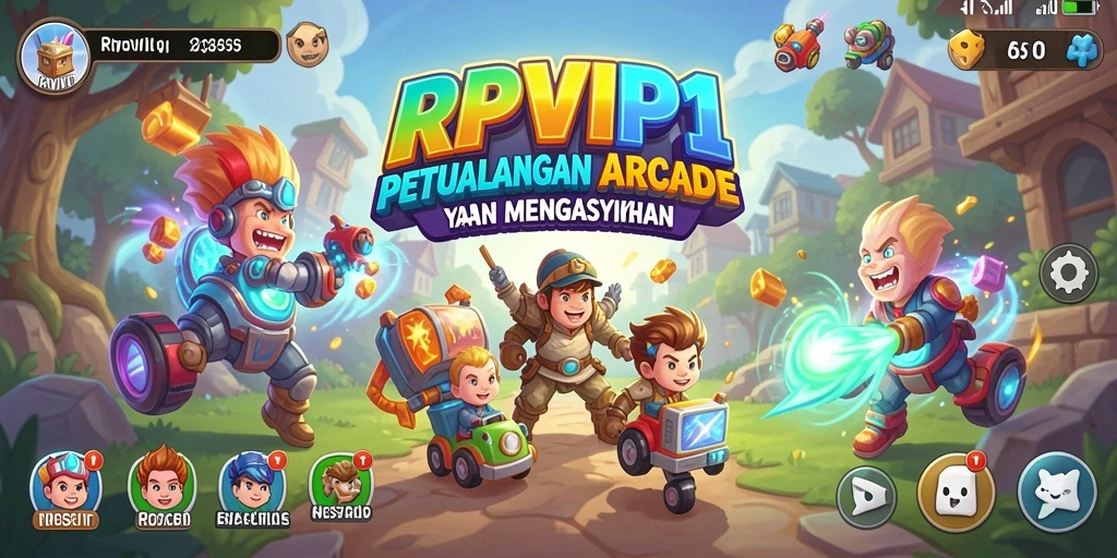 Screenshot gameplay RPVIP1 yang menunjukkan aksi seru dalam permainan Arcade.
