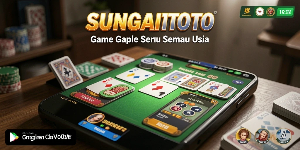 Screenshot SUNGAITOTO menampilkan gameplay Gaple yang seru dan menarik.