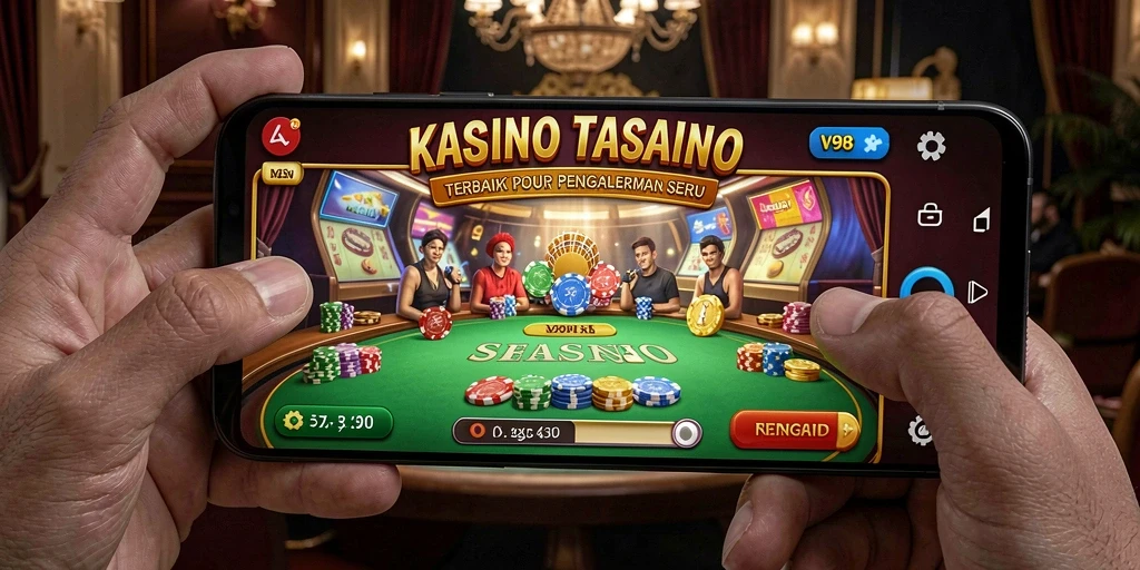 Screenshot gameplay V98 menampilkan pengalaman kasino yang menyenangkan.